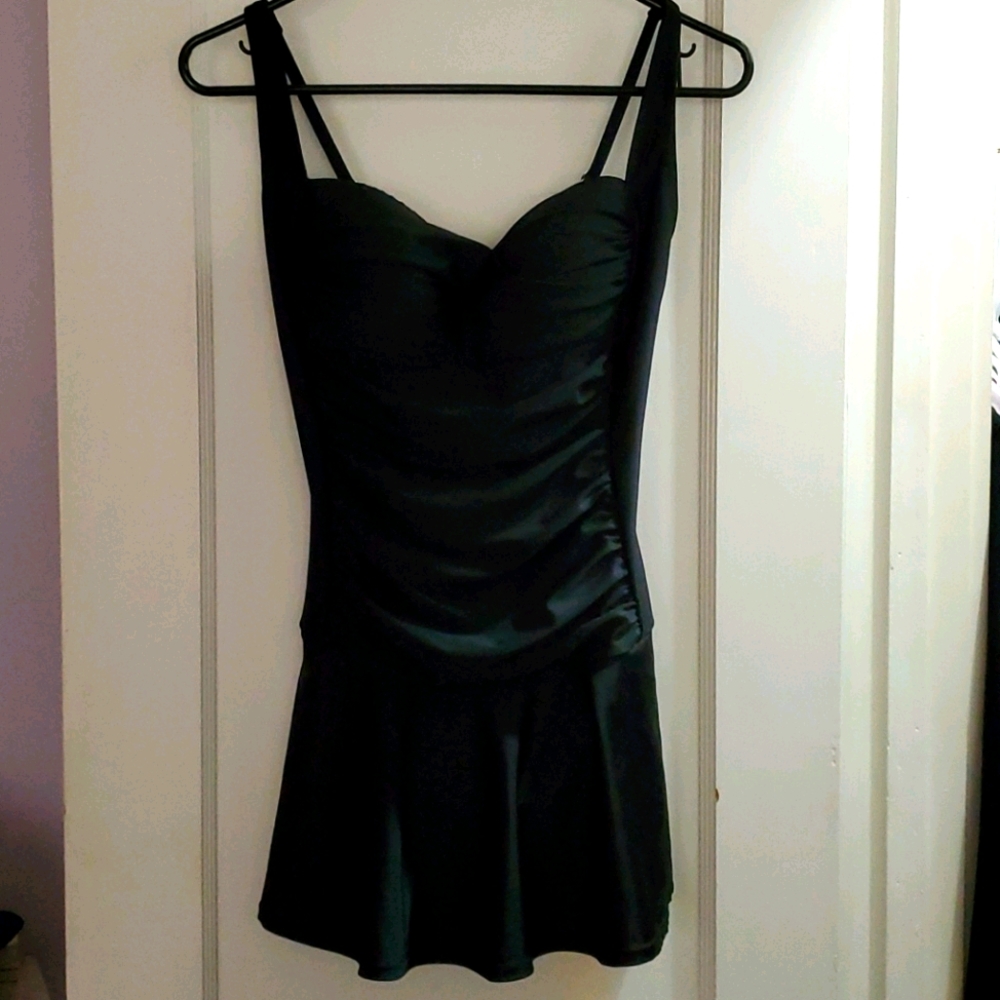 One piece dress swimsuit
